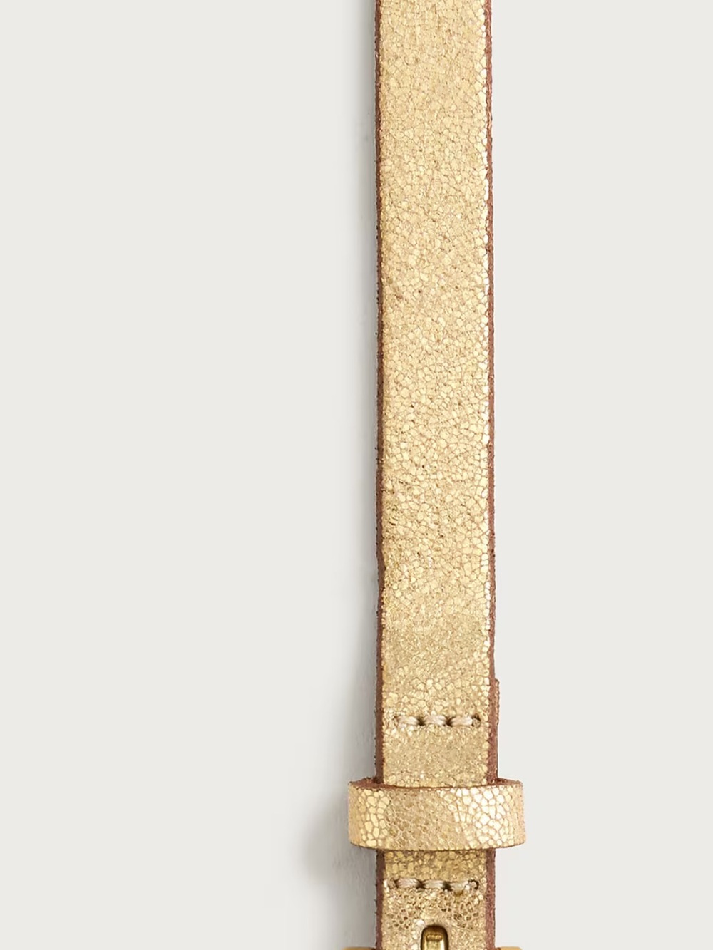 J.Crew Skinny metallic Italian leather belt Small - Picture 4 of 4
